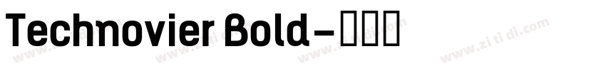 Technovier Bold字体转换